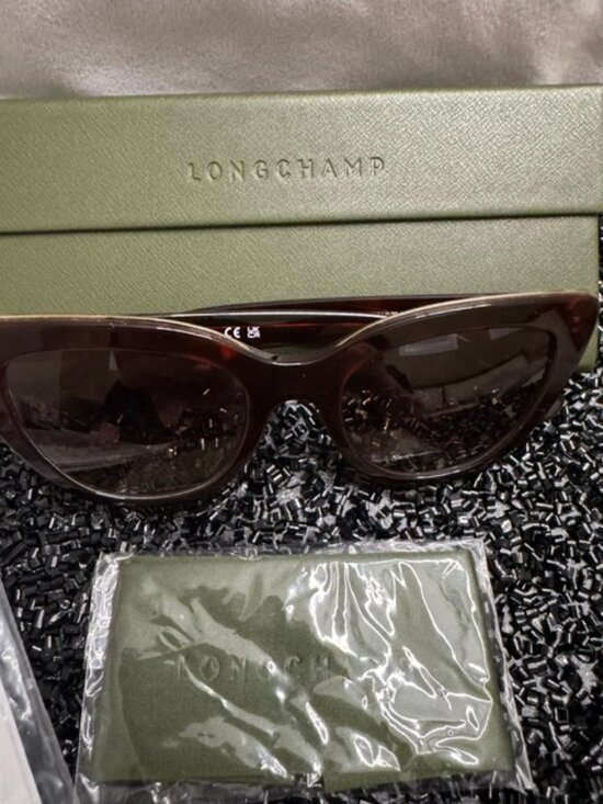 Longchamp Women\'s 51mm Red Havana Sunglasses LO686S-518 (51-20-140) Free Ship!! main image 6